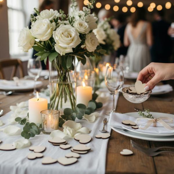 Herz Streudeko Holz Tischdeko Bastel Kreativ Bedarf Hochzeit Dekoherzen Streuteile verschiedene Größen